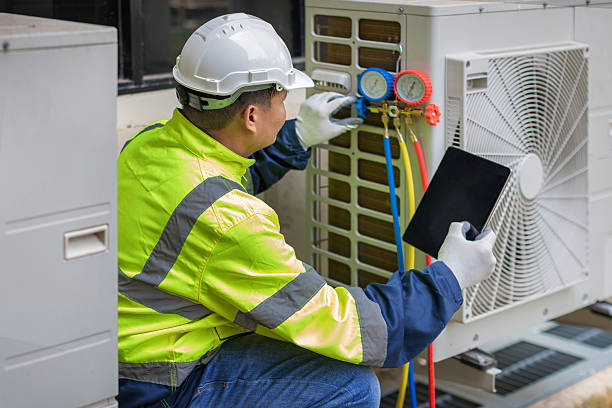 Professional Ductwork Repair technician working in Brighton, MA